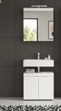 Badezimmer Spiegelschrank Gusto in wei� matt Badschrank 3-t�rig 60 x 70 cm