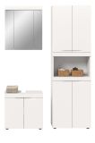 Badm�bel Set 3-teilig Gusto in wei� matt Badkombination 135 x 194 cm