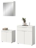 Badm�bel Set 3-teilig Gusto in wei� matt Badkombination 150 x 194 cm