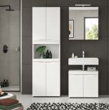 Badm�bel Set 2-teilig Gusto in wei� matt Badkombination 60 x 194 cm
