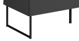 Highboard Nuvola in grau und Eiche Evoke, Wohn- und Esszimmer Vitrinenschrank 100 x 140 cm