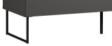 Highboard Nuvola in grau und Eiche Evoke, Wohn- und Esszimmer Vitrinenschrank 122 x 140 cm