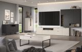 Sideboard Nuvola in grau und Eiche Evoke, Wohn- und Esszimmer Kommode 152 x 84 cm