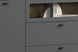 Sideboard Nuvola in grau und Eiche Evoke, Wohn- und Esszimmer Kommode 191 x 84 cm
