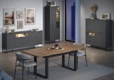Sideboard Nuvola in grau und Eiche Evoke, Wohn- und Esszimmer Kommode 191 x 84 cm