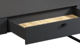 Couchtisch Nuvola in grau und Eiche Evoke, Wohnzimmertisch 110 x 45 cm