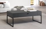 Couchtisch Nuvola in grau und Eiche Evoke, Wohnzimmertisch 110 x 45 cm