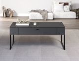Couchtisch Nuvola in grau und Eiche Evoke, Wohnzimmertisch 110 x 45 cm