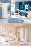 Parisot Kinder- und Jugendzimmer Sleep43 in wei� Komplett-Set 2-teilig mit Stauraumbett und Kleiderschrank