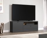 TV-Lowboard Nuvola in grau und Eiche Evoke, TV-Schrank 160 x 58 cm