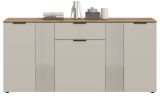 Sideboard Skid in Kaschmir Sand und Evoke Eiche Kommode 181 x 86 cm