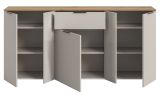 Sideboard Skid in Kaschmir Sand und Evoke Eiche Kommode 181 x 86 cm