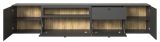TV-Lowboard Set Nuvola in grau und Eiche Evoke, 2x TV-Schrank 280 x 58 cm