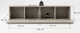 TV-Lowboard Nexus in Kaschmir TV Unterteil h�ngend / stehend 180 cm, Soft-Close