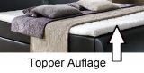 Boxspringbett Isabelle 200 x 200 cm Leder Optik schwarz 7 Zonen Multi Tonnentaschenfederkern Matratze