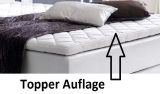 Boxspringbett Isabelle 180 x 200 cm Leder Optik wei� 7 Zonen Tonnentaschenfederkern Matratze