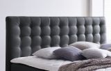 Boxspringbett Isabelle 160 x 200 cm Leder Optik schwarz 7 Zonen Multi Tonnentaschenfederkern Matratze