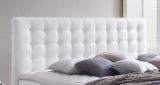 Boxspringbett Isabelle 160 x 200 cm Leder Optik wei� 7 Zonen Multi Tonnentaschenfederkern Matratze