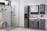 Badezimmer Badm�bel Set Pebble in Sardegna grau Rauchsilber Badkombination 4-teilig 148 x 190 cm