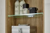 Badezimmer: H�ngeschrank Bay Eiche Riviera, Beton grau (48 x 160 cm)