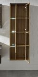 Badezimmer: H�ngeschrank Bay Eiche Riviera, Beton grau (48 x 160 cm)
