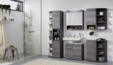 Badezimmer Badm�bel Set Pebble in Sardegna grau Rauchsilber Badkombination 2-teilig 58 x 190 cm