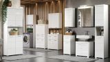 Badezimmer Kommode Adamo in wei� Hochglanz Badschrank 73 x 79 cm