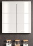 Bad H�ngeschrank Adamo in wei� Hochglanz Badschrank 73 x 77 cm