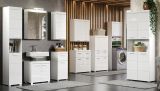 Badezimmer: Hochschrank Adamo in wei� Hochglanz 73 x 190 cm