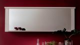 Wandspiegel mit Ablage Georgia Pinie Struktur wei� im Landhausstil 197 x 63 cm