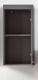 Bad H�ngeschrank Adamo in grau Hochglanz Badschrank 37 x 77 cm