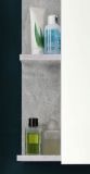 Badezimmer Spiegelschrank Nano in Stone Design grau Badm�bel 60 x 62 cm