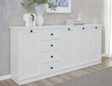 Sideboard Milla in wei�, 195 x 88 cm Kommode im Landhausstil