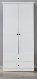 Garderobenschrank Milla in wei� Landhaus Schuh- / Garderobenschrank 81 x 196 cm