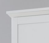 Garderobenschrank Milla in wei� Landhaus Schuh- / Garderobenschrank 81 x 196 cm