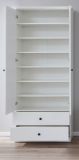 Garderobenschrank Milla in wei� Landhaus Schuh- / Garderobenschrank 81 x 196 cm
