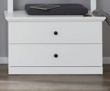 Garderobenbank Milla in wei� Landhaus Sitzbank 81 x 49 cm