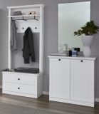 Kommode Milla in wei� 81 x 88 cm im Landhausstil als Schuhschrank