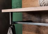 Garderobe Foundry in Old Used Wood mit grau 4-teilig (185 x 192 cm)