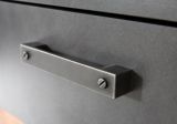 Garderobe Sitzbank Foundry in Used Wood Shabby mit Matera grau Schuhbank 80 x 45 cm