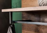 Garderobenpaneel Foundry in Used Wood Shabby mit Matera grau 80 x 106 cm