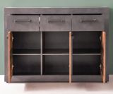 Sideboard Foundry in Used Wood Altholz Design, Kommode 117 x 86 cm