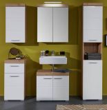 Badezimmer Spiegelschrank Adamo in Asteiche Dekor Badschrank 2-t�rig 60 x 77 cm
