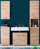 Badezimmer Badm�bel Set Amanda in Eiche / Asteiche Badkombination 4-teilig 163 x 190 cm