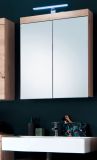 Badezimmer Spiegelschrank Adamo in Eiche Dekor Badschrank 2-t�rig 60 x 77 cm