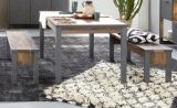 Sitzbank Prime in Old Used Wood Design mit Matera grau Esstisch Bank Shabby Vintage Design 140 x 44 cm