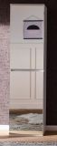 Garderobenschrank mit Spiegel Reflect in wei� mit Spiegelt�ren - Schuhschrank 37 x 191 cm