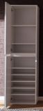 Garderobenschrank mit Spiegel Reflect in wei� mit Spiegelt�ren - Schuhschrank 37 x 191 cm