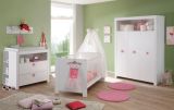 Babyzimmer Wandregal Olivia und Wilson in wei� 75 x 20 cm