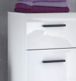 Badezimmer Hochschrank Clarito in wei� Hochglanz 30 x 182 cm